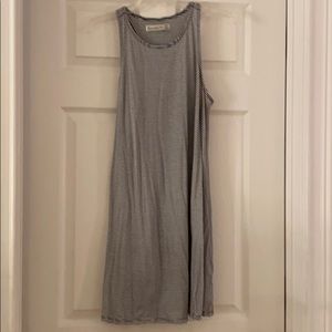Abercrombie blue and white stripe tank dress